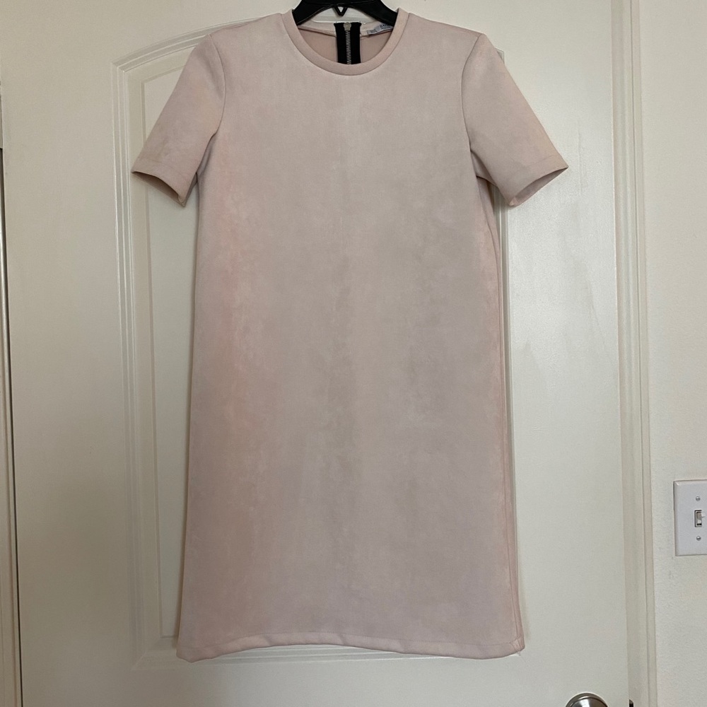 Zara Suede T-Shirt Dress